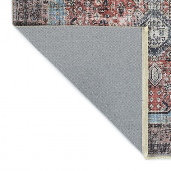 Kaleen Praia Collection Dark Rust Area Rug 5'1" x 7'