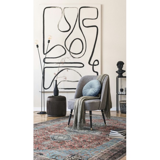 Kaleen Praia Collection Dark Rust Area Rug 5'1" x 7'