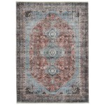 Kaleen Praia Collection Dark Rust Area Rug 7'10" x 9'6"