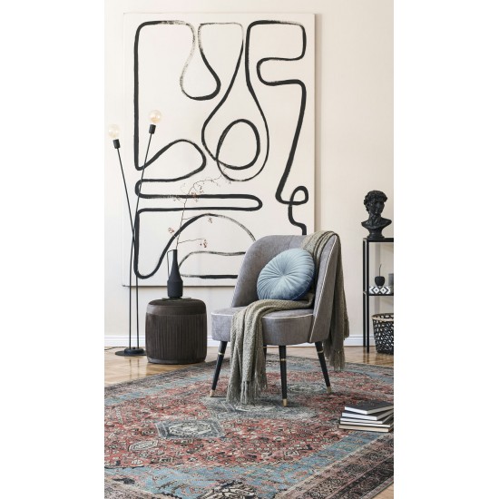 Kaleen Praia Collection Dark Rust Area Rug 7'10" x 9'6"