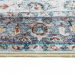 Kaleen Praia Collection Silver Blue Area Rug 5'1" x 7'