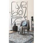 Kaleen Praia Collection Silver Blue Area Rug 5'1" x 7'