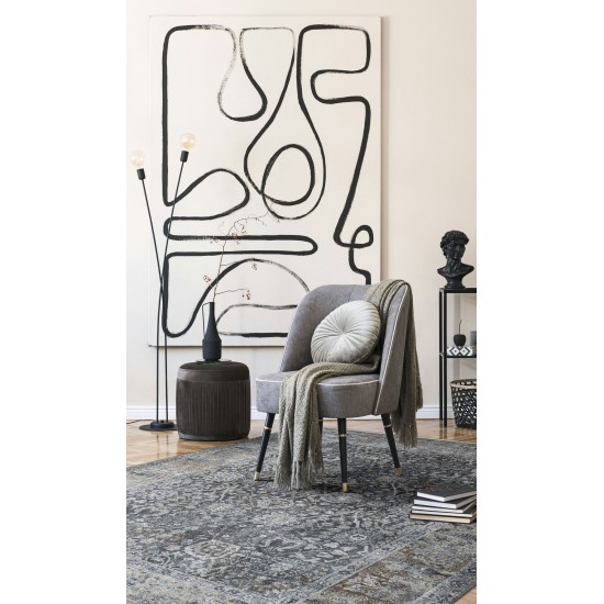 Kaleen Praia Collection PRA05-75 Grey Area Rug 5'1" x 7'