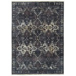 Kaleen Praia Collection Dark Navy Area Rug 7'10" x 9'6"