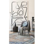 Kaleen Praia Collection Rust LtBlue Area Rug 7'10" x 9'6"