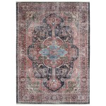 Kaleen Praia Collection Light Red Throw Rug 2' x 3'