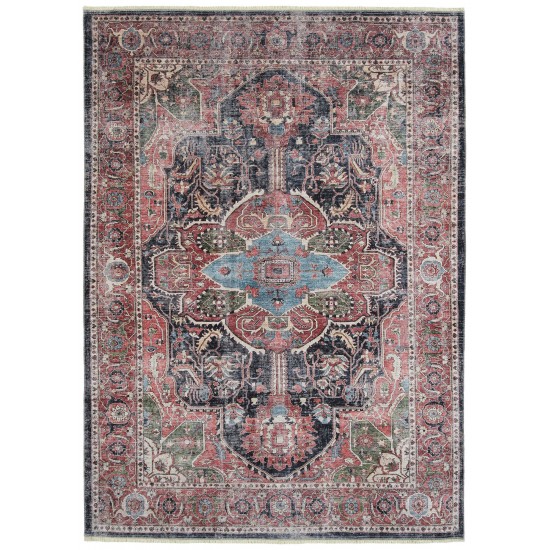 Kaleen Praia Collection Light Red Area Rug 7'10" x 9'6"