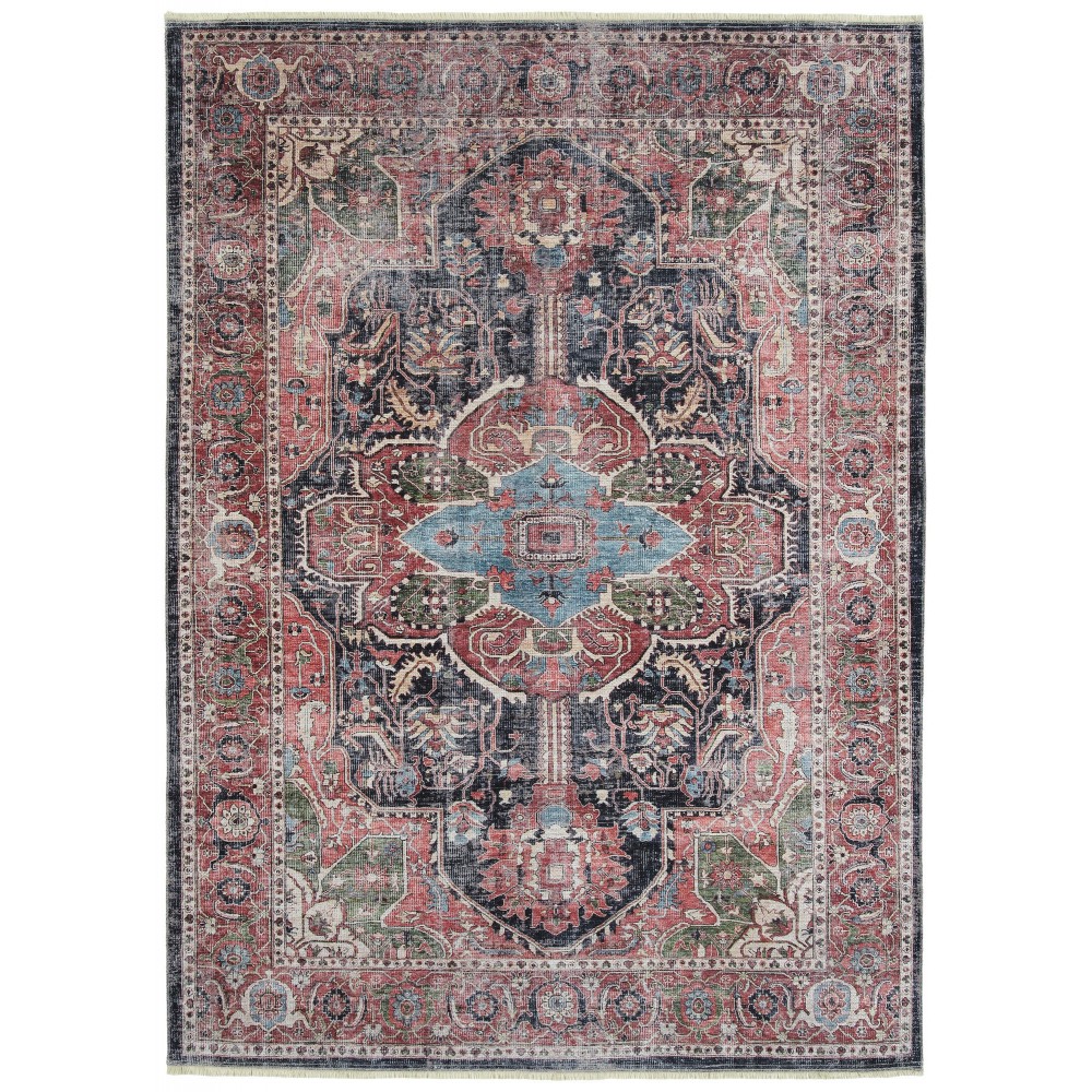 Kaleen Praia Collection Light Red Area Rug 7'10" x 9'6"