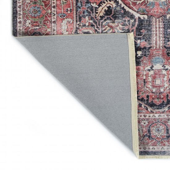 Kaleen Praia Collection Light Red Area Rug 7'10" x 9'6"