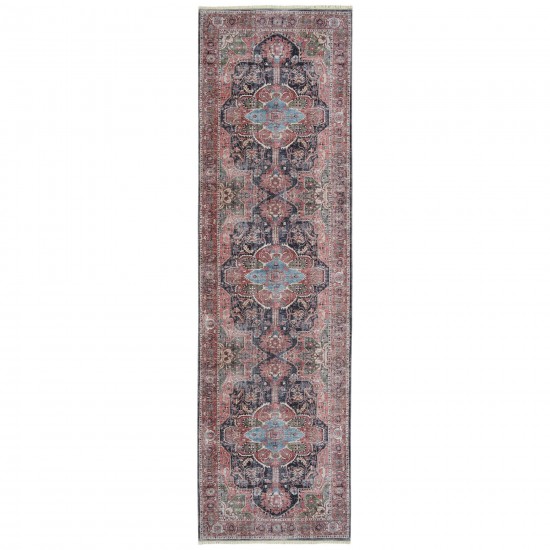 Kaleen Praia Collection Light Red Area Rug 7'10" x 9'6"