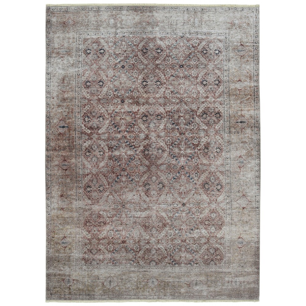 Kaleen Praia Collection Light Taupe Runner 2'7" x 9'