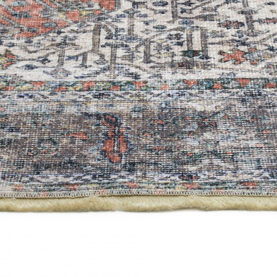 Kaleen Praia Collection Rust Silver Runner 2'7" x 9'