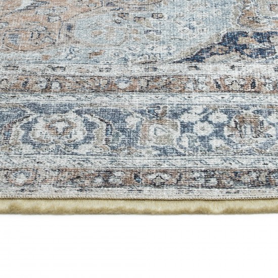 Kaleen Praia Collection Silver LtBlue Area Rug 5'1" x 7'