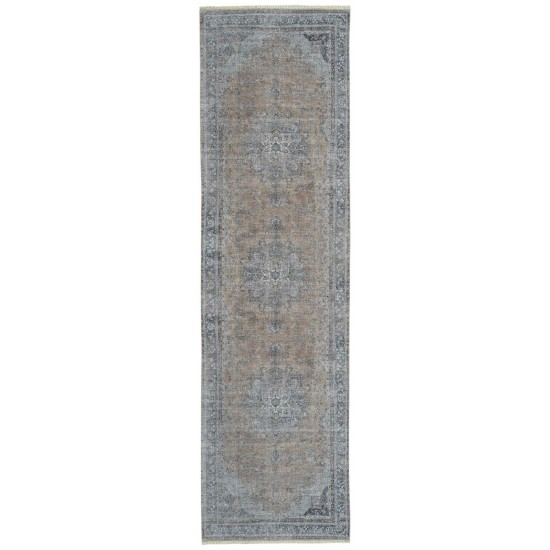 Kaleen Praia Collection Silver LtBlue Area Rug 9'3" x 11'6