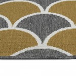 Kaleen Puerto Collection Dark Yellow Throw Rug 1'9" x 3'