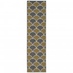 Kaleen Puerto Collection Dark Yellow Throw Rug 1'9" x 3'