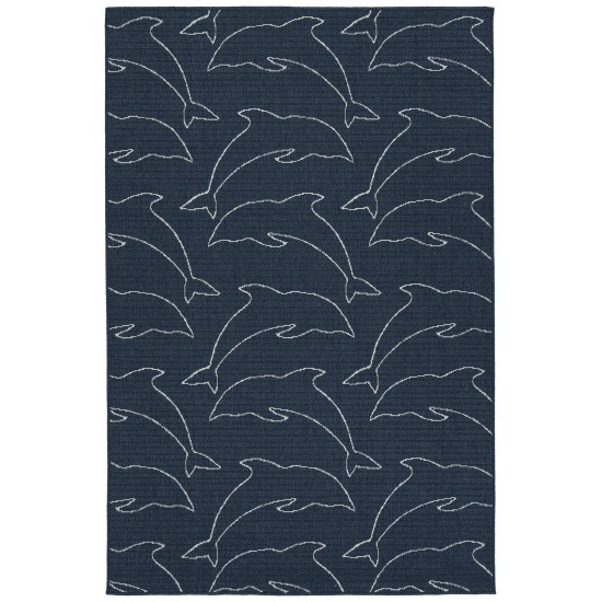 Kaleen Puerto Collection PRT04-22 Navy Throw Rug 1'9" x 3'