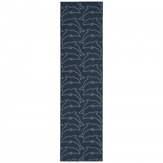 Kaleen Puerto Collection PRT04-22 Navy Area Rug 5' x 7'6"