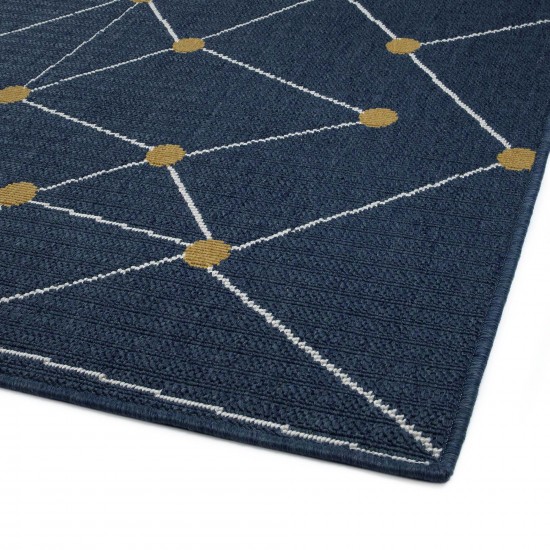 Kaleen Puerto Collection PRT06-22 Navy Throw Rug 1'9" x 3'