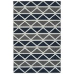 Kaleen Puerto Collection Dark Grey Throw Rug 1'9" x 3'