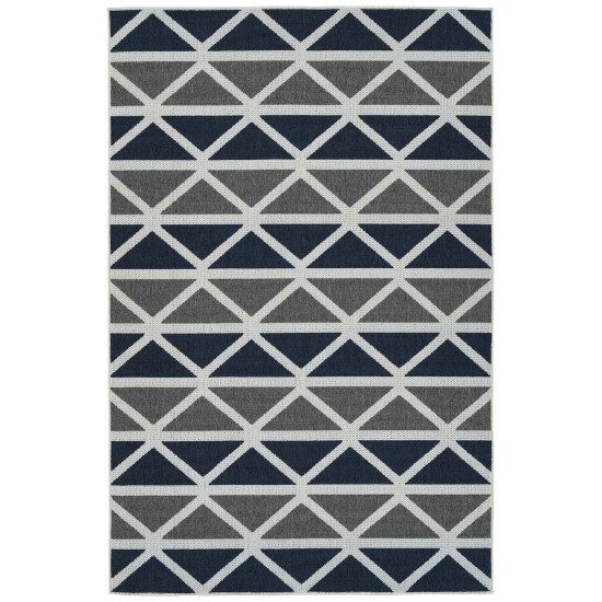 Kaleen Puerto Collection Dark Grey Throw Rug 1'9" x 3'