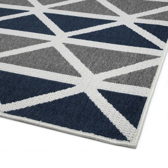 Kaleen Puerto Collection Dark Grey Throw Rug 1'9" x 3'