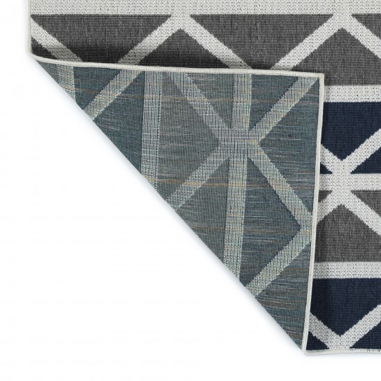 Kaleen Puerto Collection Dark Grey Throw Rug 1'9" x 3'