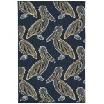 Kaleen Puerto Collection Navy Gray Runner 2'2" x 8'