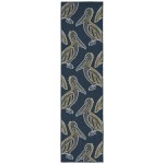 Kaleen Puerto Collection Navy Gray Area Rug 3'6" x 5'6"