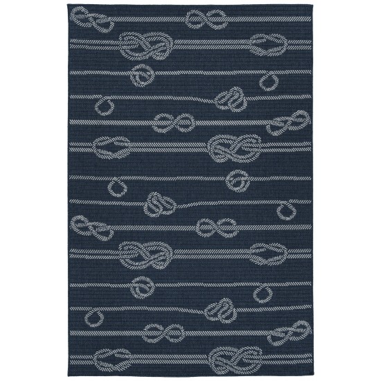 Kaleen Puerto Collection PRT12-22 Navy Throw Rug 1'9" x 3'