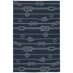 Kaleen Puerto Collection PRT12-22 Navy Runner 2'2" x 8'