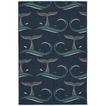 Kaleen Puerto Collection Blue Navy Area Rug 3'6" x 5'6"