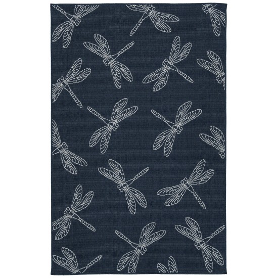 Kaleen Puerto Collection PRT18-22 Navy Throw Rug 1'9" x 3'