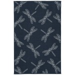 Kaleen Puerto Collection PRT18-22 Navy Area Rug 3'6" x 5'6"