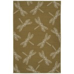 Kaleen Puerto Collection Bright Yellow Area Rug 5' x 7'6"