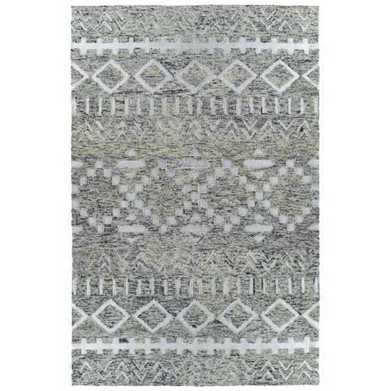 Kaleen Radiance Collection Light Grey Throw Rug 2' x 3'