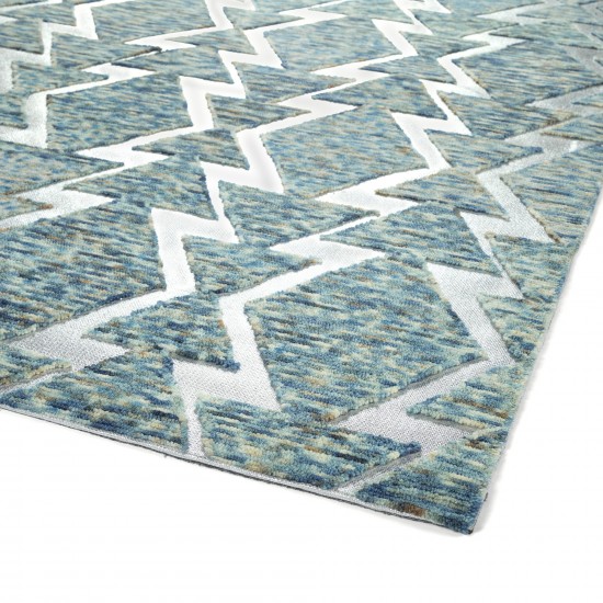 Kaleen Radiance Collection Dark Blue Area Rug 3'6" x 5'6"