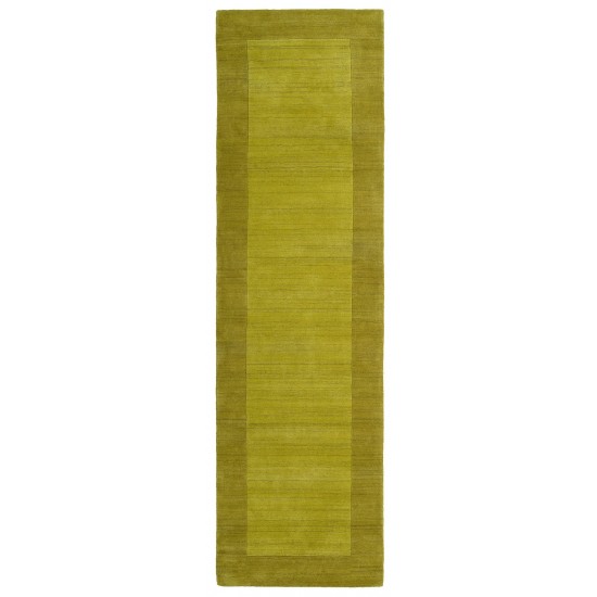 Kaleen Regency Collection Bright Lime Green Runner 2'6" x 8'9"