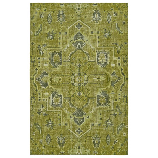 Kaleen Relic Collection Bright Avocado Throw Rug 2' x 3'