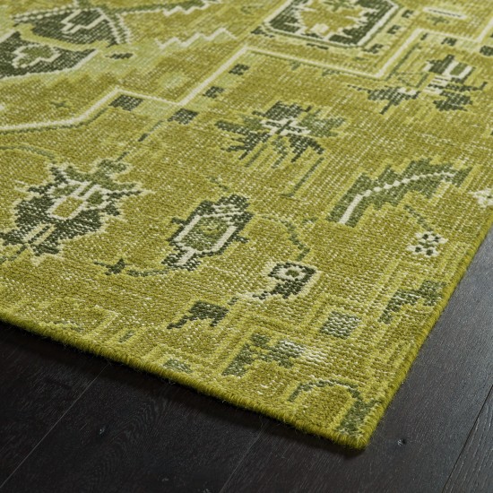 Kaleen Relic Collection Bright Avocado Throw Rug 2' x 3'