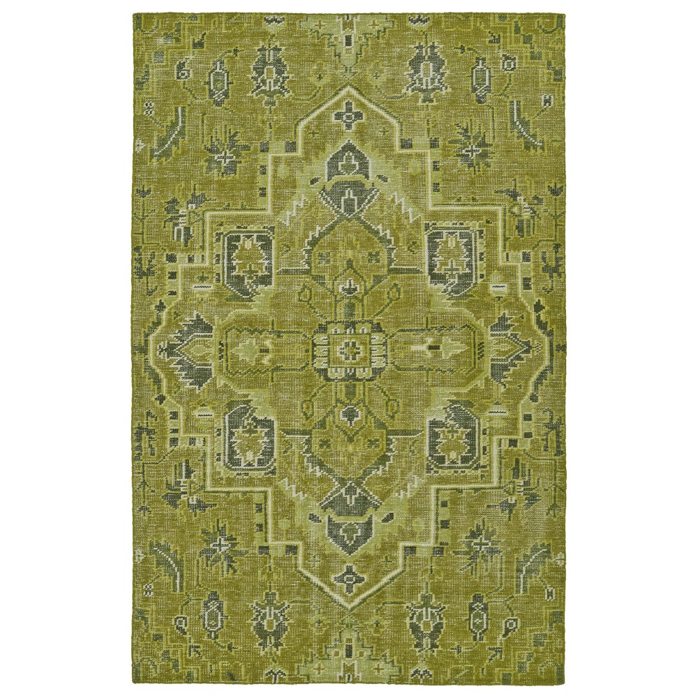 Kaleen Relic Collection Bright Avocado Area Rug 5'6" x 8'6"