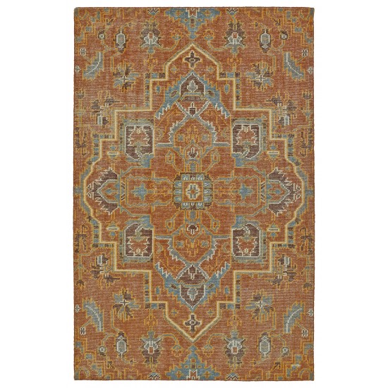 Kaleen Relic Collection Paprika Gray Throw Rug 2' x 3'