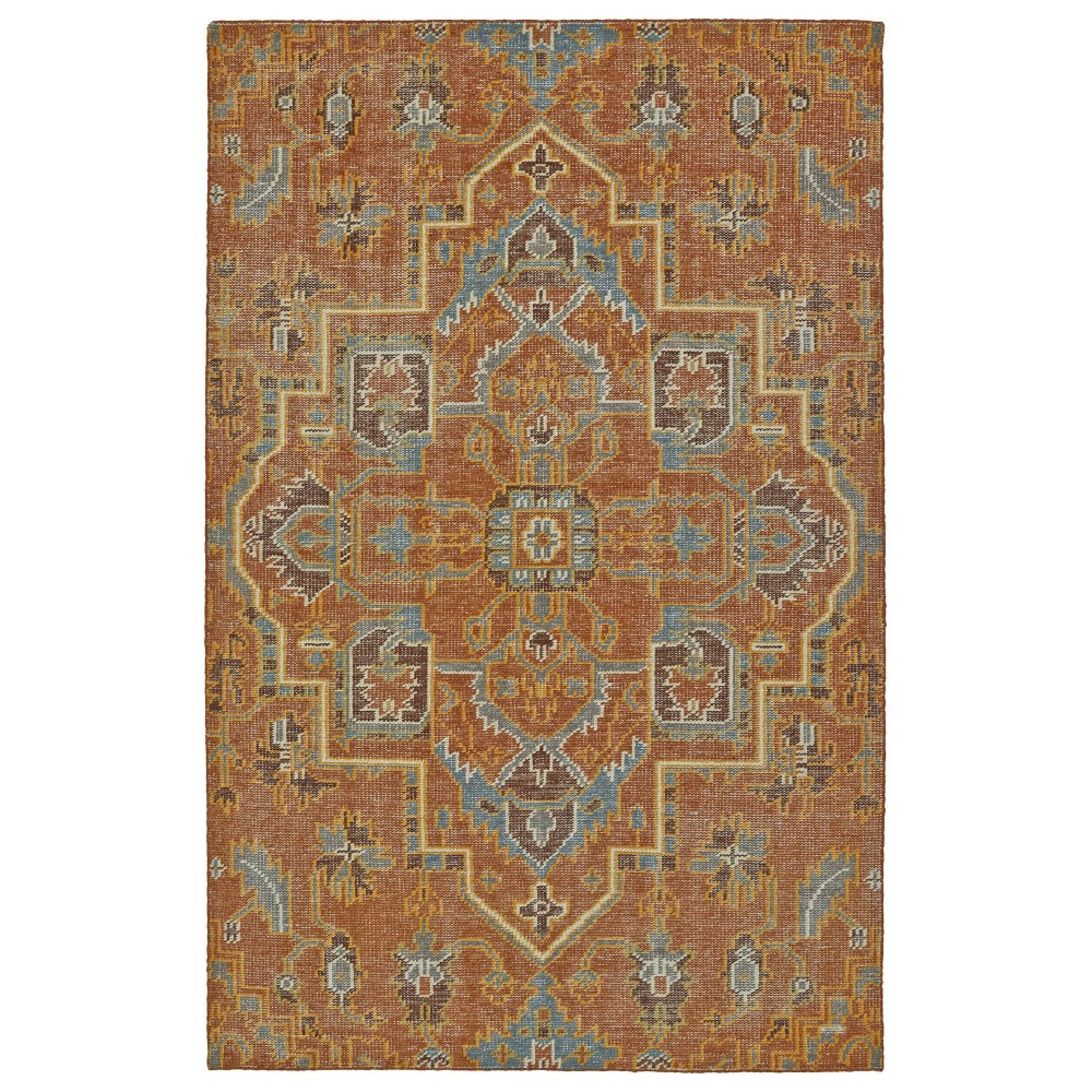 Kaleen Relic Collection Paprika Gray Throw Rug 2' x 3'