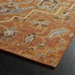 Kaleen Relic Collection Paprika Gray Throw Rug 2' x 3'