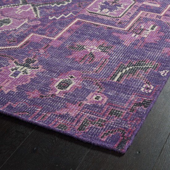 Kaleen Relic Collection Bright Purple Throw Rug 2' x 3'