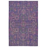 Kaleen Relic Collection Bright Purple Area Rug 8' x 10'