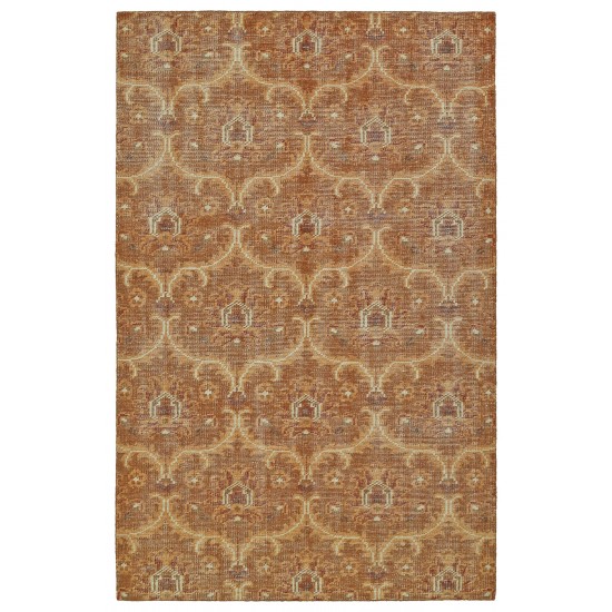 Kaleen Relic Collection Parika Pumpkin Throw Rug 2' x 3'