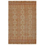Kaleen Relic Collection Light Orange Area Rug 5'6" x 8'6"