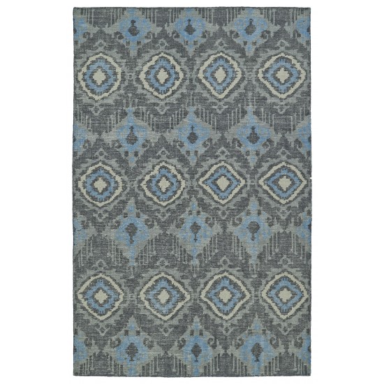 Kaleen Relic Collection Light Charcoal Throw Rug 2' x 3'