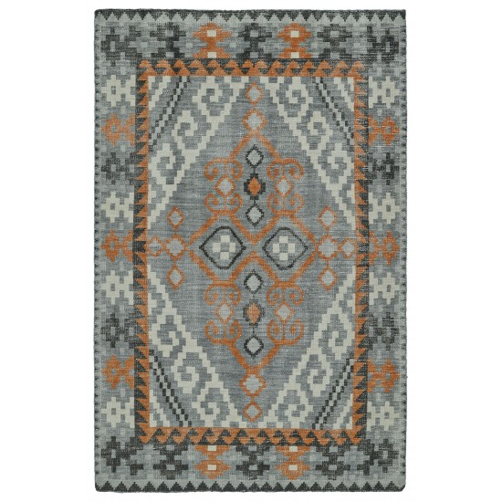 Kaleen Relic Collection Bright Grey Throw Rug 2' x 3'